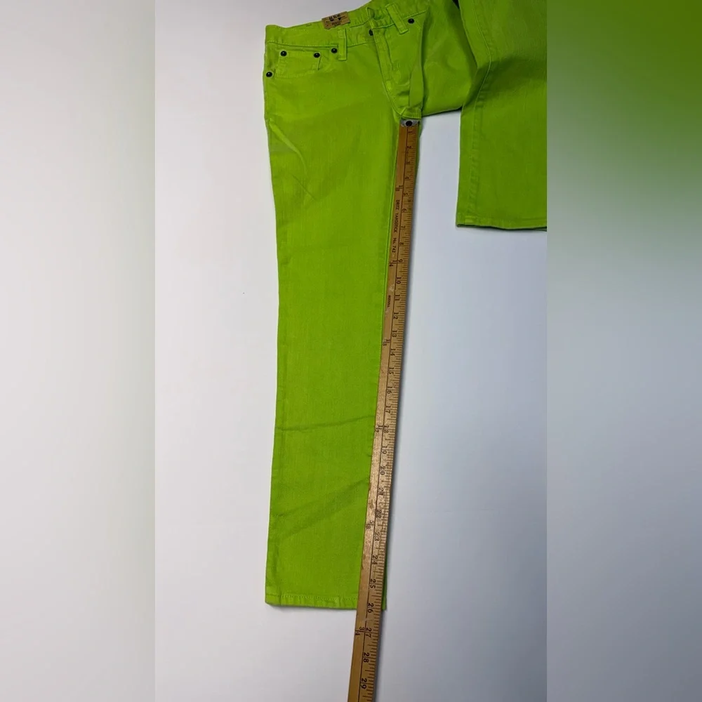 Lot Of 2 Ralph Lauren Bowery Skinny Jeans Girls 12 Big Pony  Yellow /green NWT